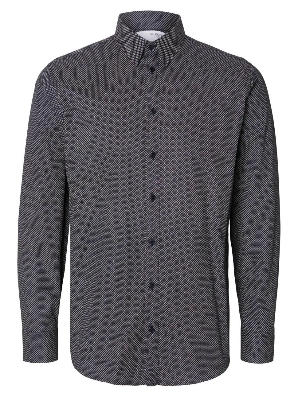 Selected kauluspaita, SLIM SOHO AOP SHIRT Sininen Kuosi