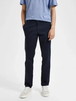 Selected, Miesten Housut, NEW MILES FLEX CHINO NOS Dark Sapphire