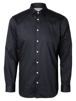 Selected Miesten Kauluspaita, SLIM PERFORMANCE SHIRT Sky Captain White