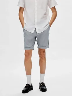Selected Miesten Shortsit, SLIM LUTON FLEX SHORTS Sininen Kuosi