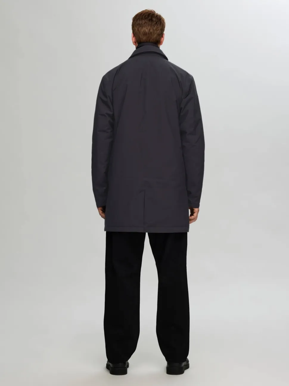 Selected miesten takki, NEW ALVIN MAC COAT Musta