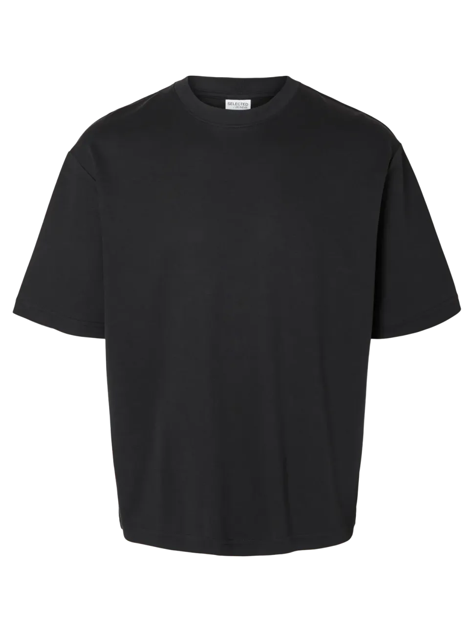 Selected miesten t-paita, LOOSE OSCAR SS O-NECK Black