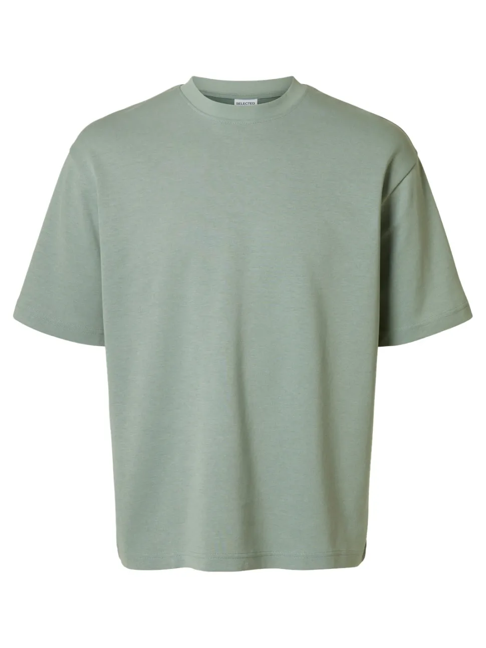Selected miesten t-paita, LOOSE OSCAR SS O-NECK Vihreä