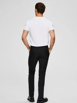 Selected Miesten T-paita, Pima Ss O-neck Valkoinen