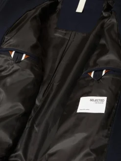 Selected Miesten Villakangastakki, FILIP WOOL JACKET Tummansininen