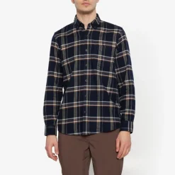 Signal Miesten Flanellipaita, FLANNEL CHECK Sininen Ruutu