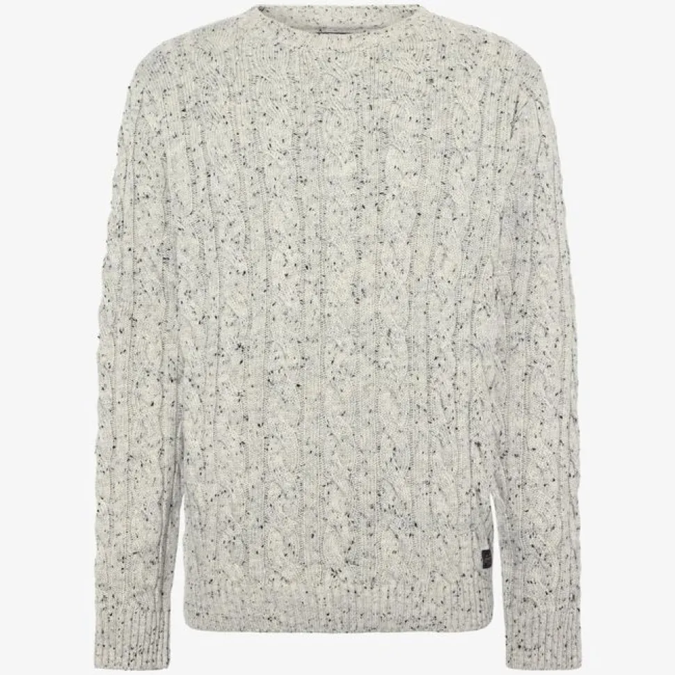 Signal miesten neulepusero KonstantinSi Cable Knit, luonnonvalkoinen
