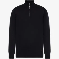 Signal Miesten Neulepusero, KLAUS HALF ZIP Tummansininen