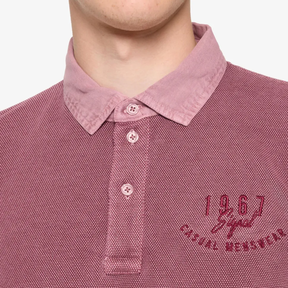 Singal miesten pikeepaita, OSCAR BADGE POLO Punainen