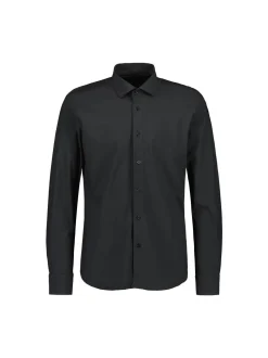 Sinnuu Miesten Kauluspaita PERFORMANCE TECHNICAL SHIRT LS, MADE IN EUROPE Musta