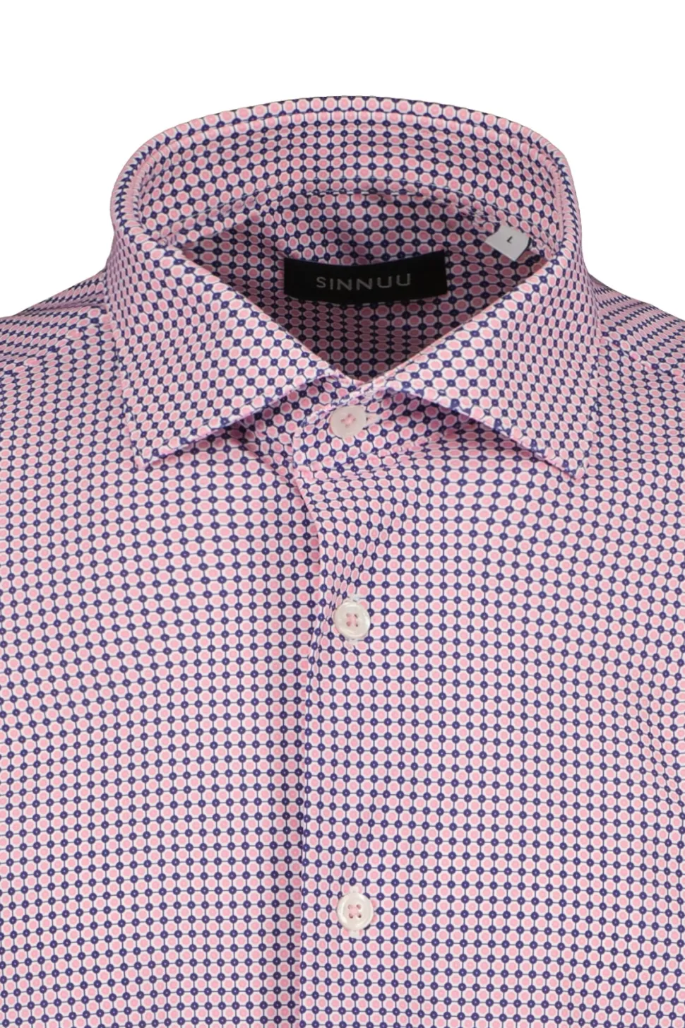 Sinnuu Miesten Kauluspaita, Performance Shirt SS TRA08-03 Kuosi, Punainen