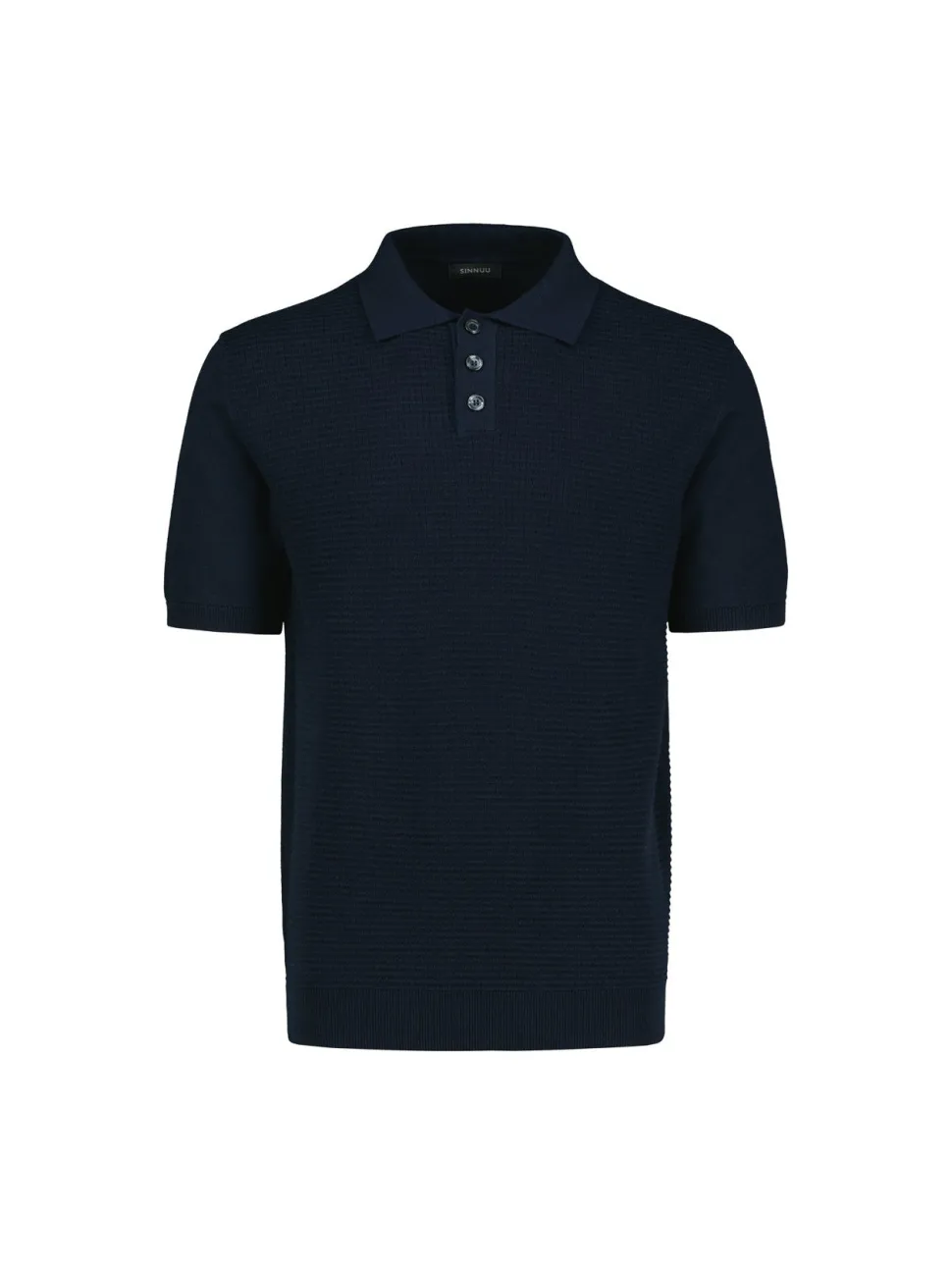 Sinnuu miesten pikeepaita, KNITTED POLO MADE IN ITALY Tummansininen