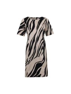 S.T.I naisten mekko, ELERA DRESS 102CM Beige Kuosi