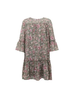 S.T.I naisten mekko, ISABELLA DRESS Vihreä Kuosi