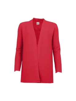 S.T.I Naisten Neuletakki MISA CARDIGAN 76CM Punainen