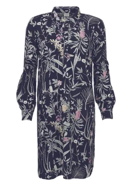 S.T.I naisten tunikamekko, KENLIA TUNIC DRESS Sininen Kuosi
