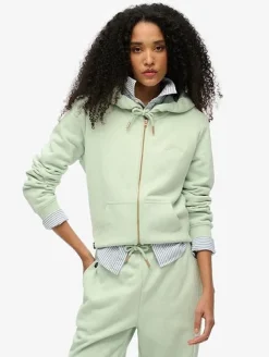 Superdry naisten huppari, Essential Logo Ziphood Hb Mintunvihreä