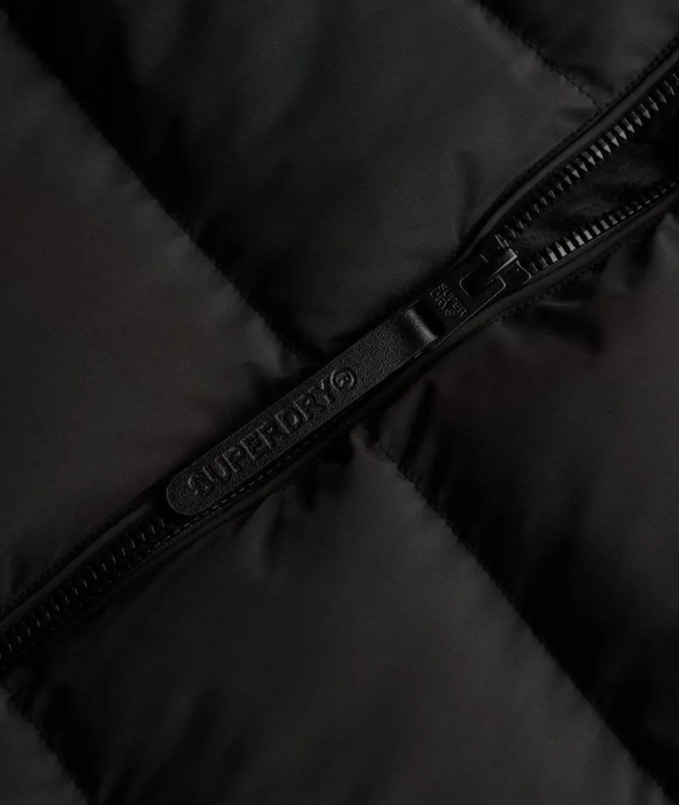 Superdry naisten takki Hooded Sports Puffer Jacket, musta