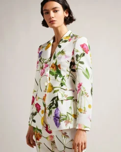 Ted Baker Bleiseri, ZIAAH BLAZER Valkopohjainen Kuosi