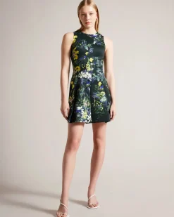 Ted Baker Naisten Mekko, LEXIYA DRESS Vihreä Kuosi