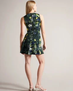 Ted Baker Naisten Mekko, LEXIYA DRESS Vihreä Kuosi