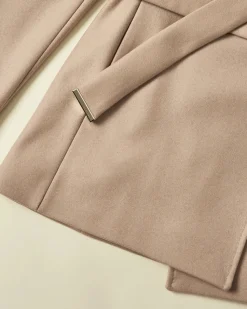 Ted Baker Naisten Villakangastakki, Rosess Short Wool Wrap Coat Kameli