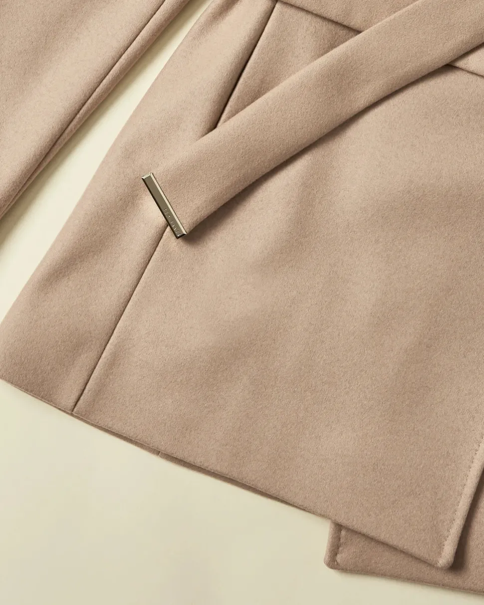 Ted Baker Naisten Villakangastakki, Rosess Short Wool Wrap Coat Kameli