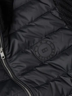 Tommy Hilfiger Kevytuntuvatakki, KNIT MIX DOWN JACKET Musta