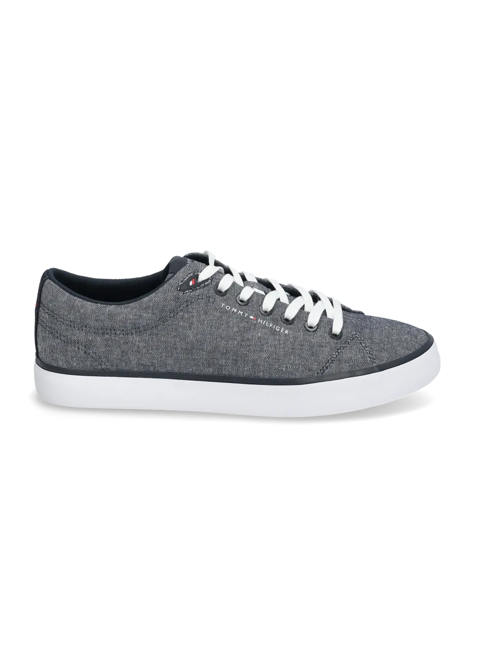 Tommy Hilfiger meisten tennarit, TH HI VULC LOW CORE CHAMPRAY Sininen Kuosi