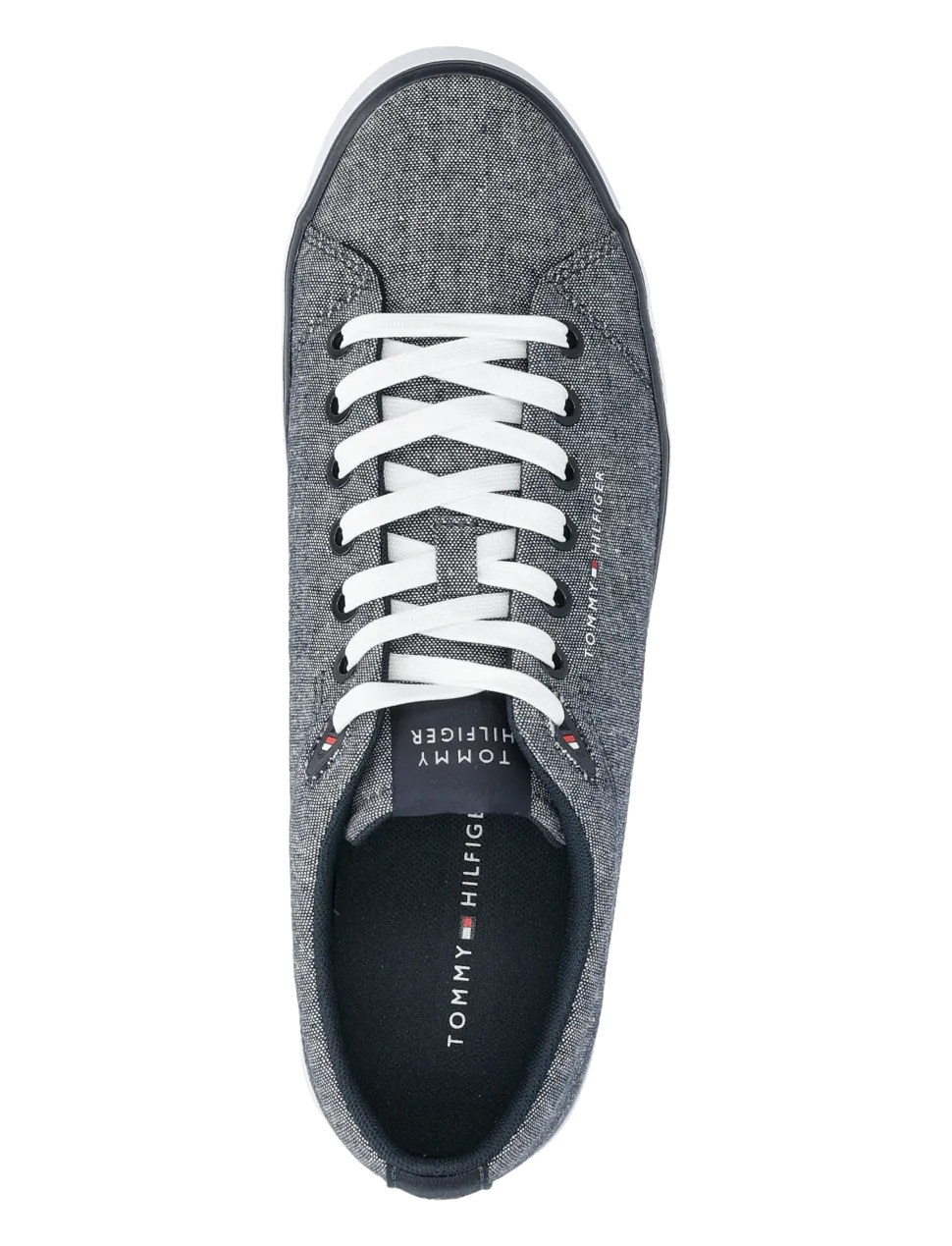 Tommy Hilfiger meisten tennarit, TH HI VULC LOW CORE CHAMPRAY Sininen Kuosi