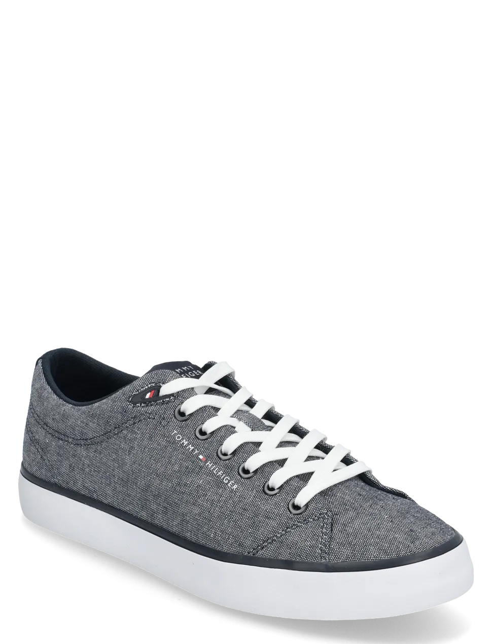 Tommy Hilfiger meisten tennarit, TH HI VULC LOW CORE CHAMPRAY Sininen Kuosi