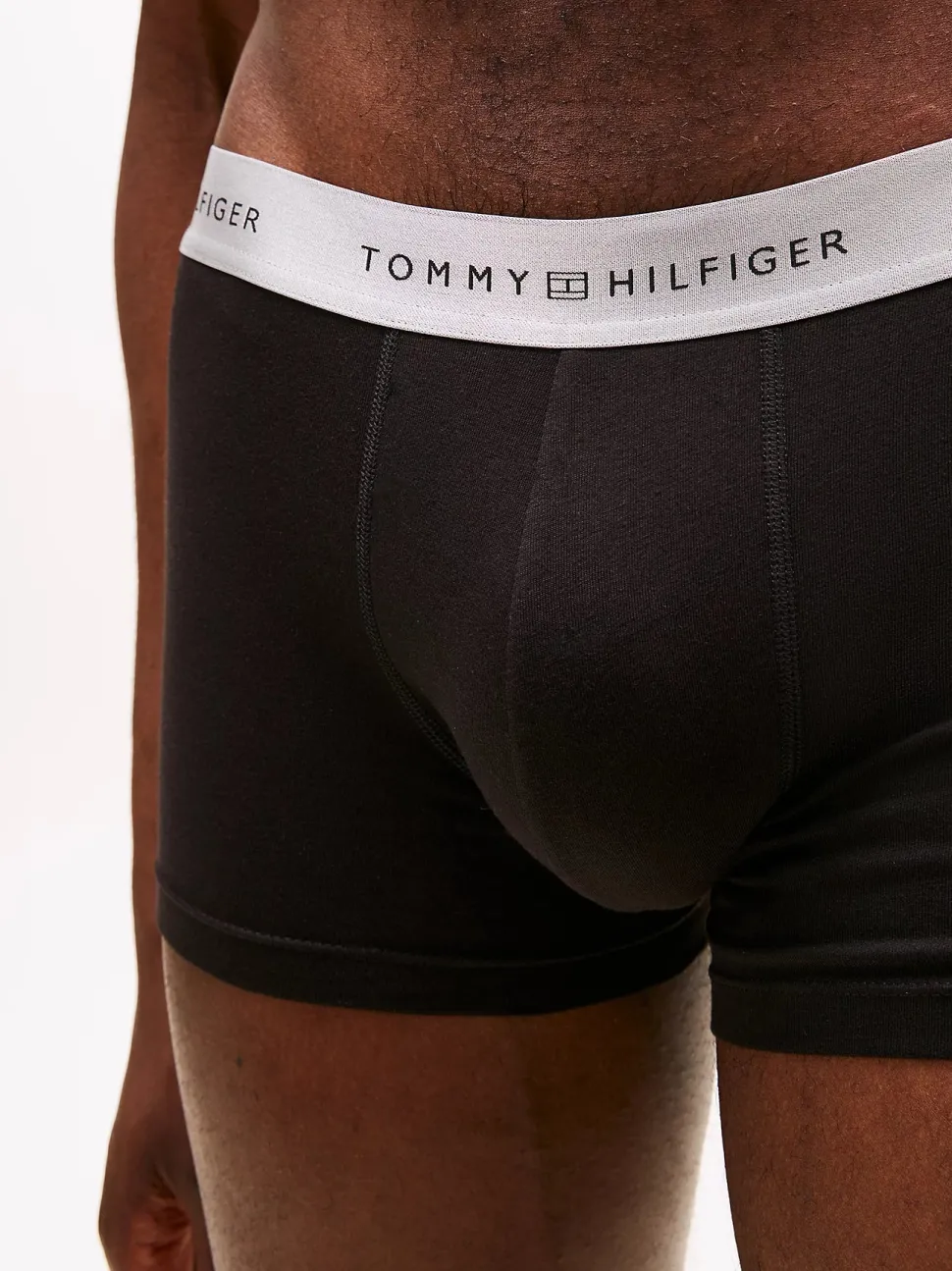 Tommy Hilfiger miesten bokserit 3P Trunk Metallic WB, musta