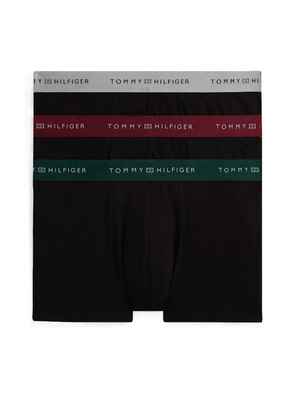 Tommy Hilfiger Miesten Bokserit, 3P TRUNK METALLIC WB Musta
