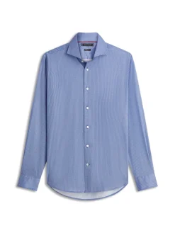 Tommy Hilfiger miesten kauluspaita DC Flex Collar Mini Texture, sininen kuosi