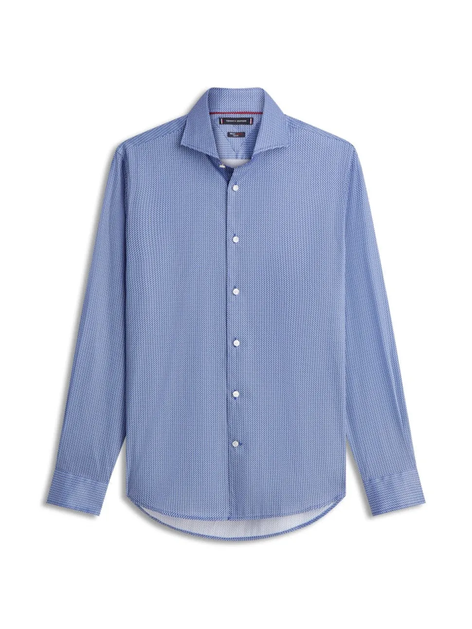 Tommy Hilfiger miesten kauluspaita DC Flex Collar Mini Texture, sininen kuosi