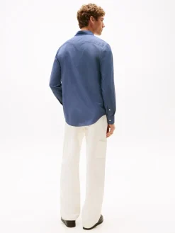 Tommy Hilfiger miesten kauluspaita, PERFORMANCE CHECK RF SHIRT Sininen Kuosi