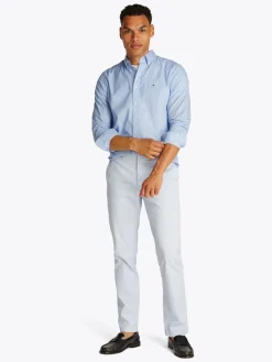 Tommy Hilfiger miesten kauluspaita, FLEX POPLIN MINI PRINT RFSHIRT Sininen Kuosi