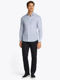 Tommy Hilfiger miesten kauluspaita, SMALL PRINT RF SHIRTJHN Sininen Kuosi