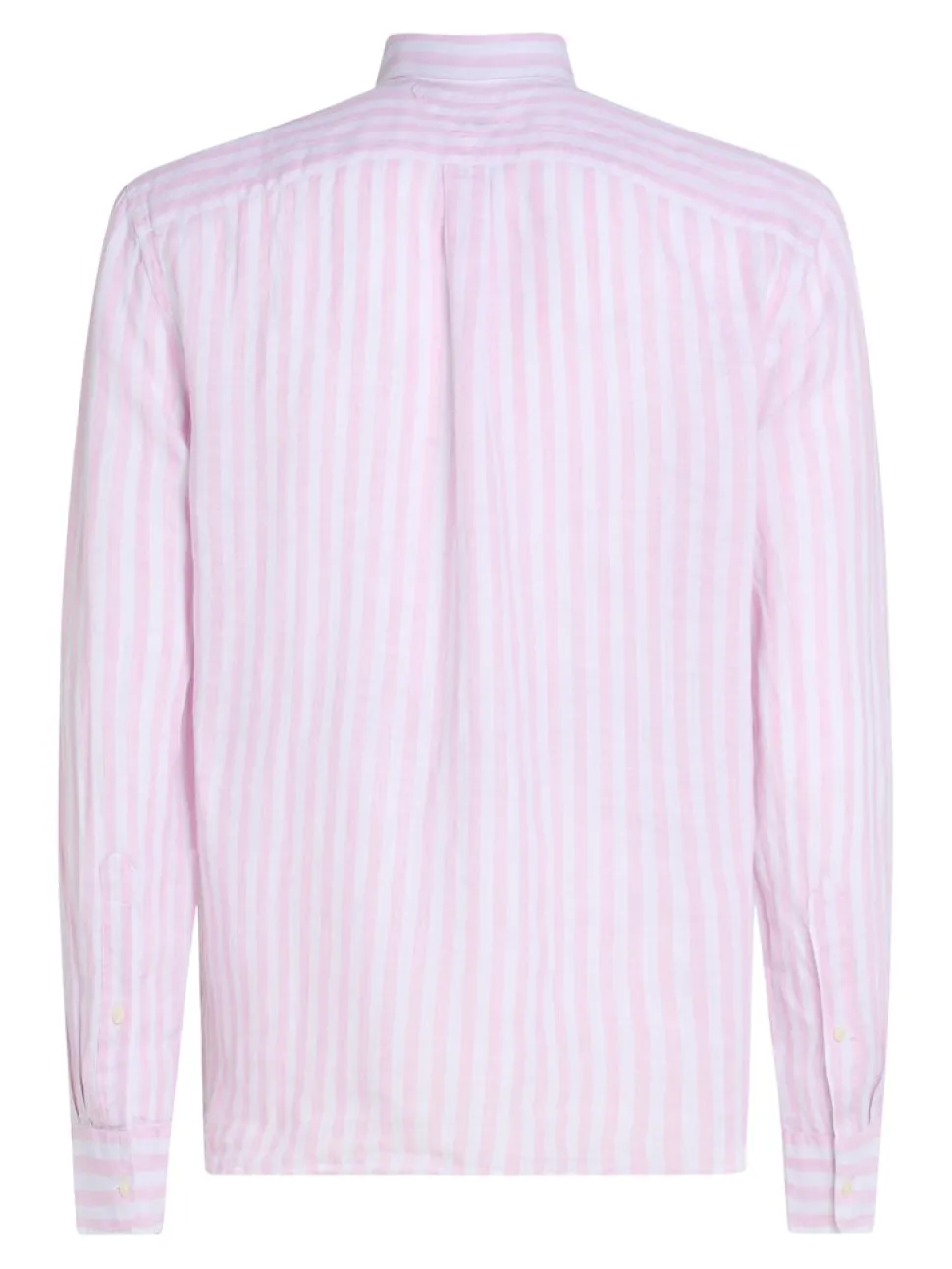 Tommy Hilfiger miesten kauluspaita, LINEN ESSENTIAL STRIPE Raidallinen Punainen