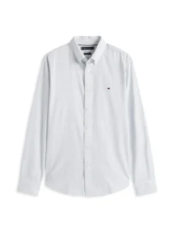 Tommy Hilfiger miesten kauluspaita, PERFORMANCE PRINT SHIRT Valkopohjainen Kuosi