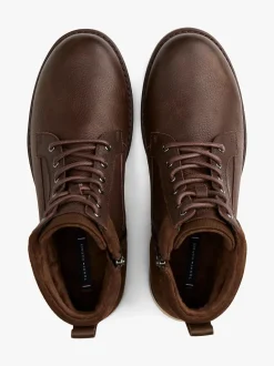 Tommy Hilfiger miesten kengät, CORPORATE W LEATHER LACE BOOT Tummanruskea