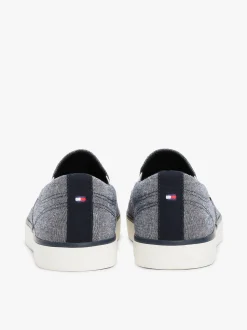Tommy Hilfiger miesten lenkkarit, TH HI VULC LOW SLIP ON Sininen Kuosi