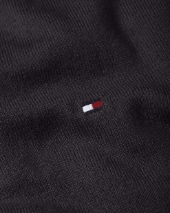 Tommy Hilfiger Miesten Neulepusero, PIMA ORG CTN CASHMERE CREW Tummanharmaa