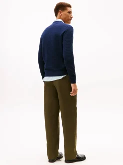 Tommy Hilfiger miesten neulepusero Seasonal Structure CNeck, tummansininen