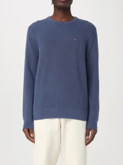 Tommy Hilfiger Miesten Neulepusero, K ESSENTIAL STRUCTURE CREW Indigo