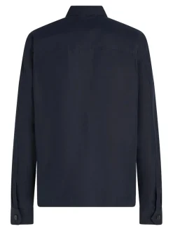 Tommy Hilfiger miesten paita, C0TT0N NYLON SHIRT JACKET Tummansininen