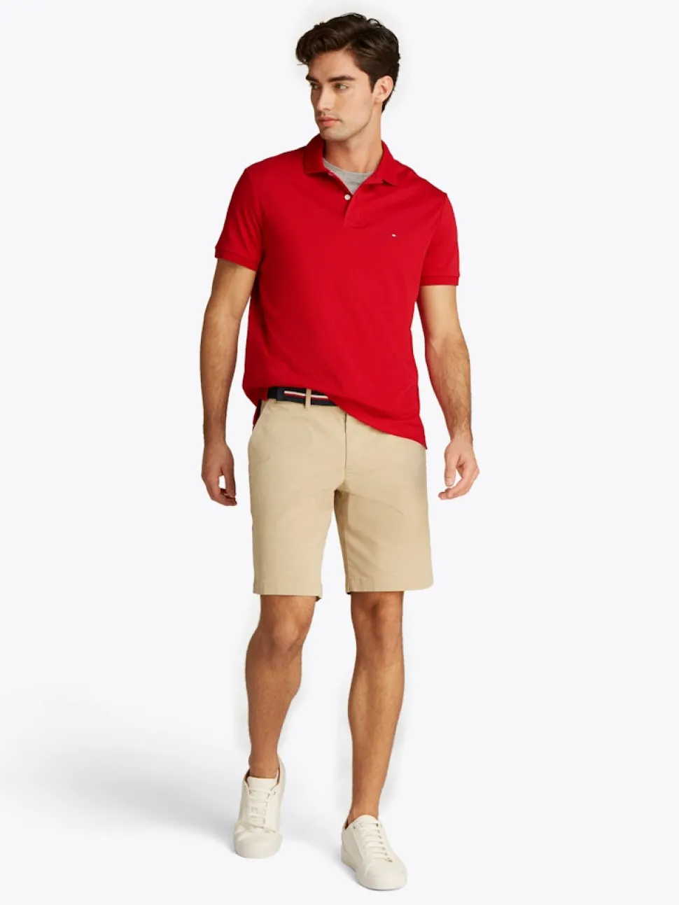 Tommy Hilfiger miesten pikeepaita, LIQUID COTTO REG SEASONAL POLO Punainen