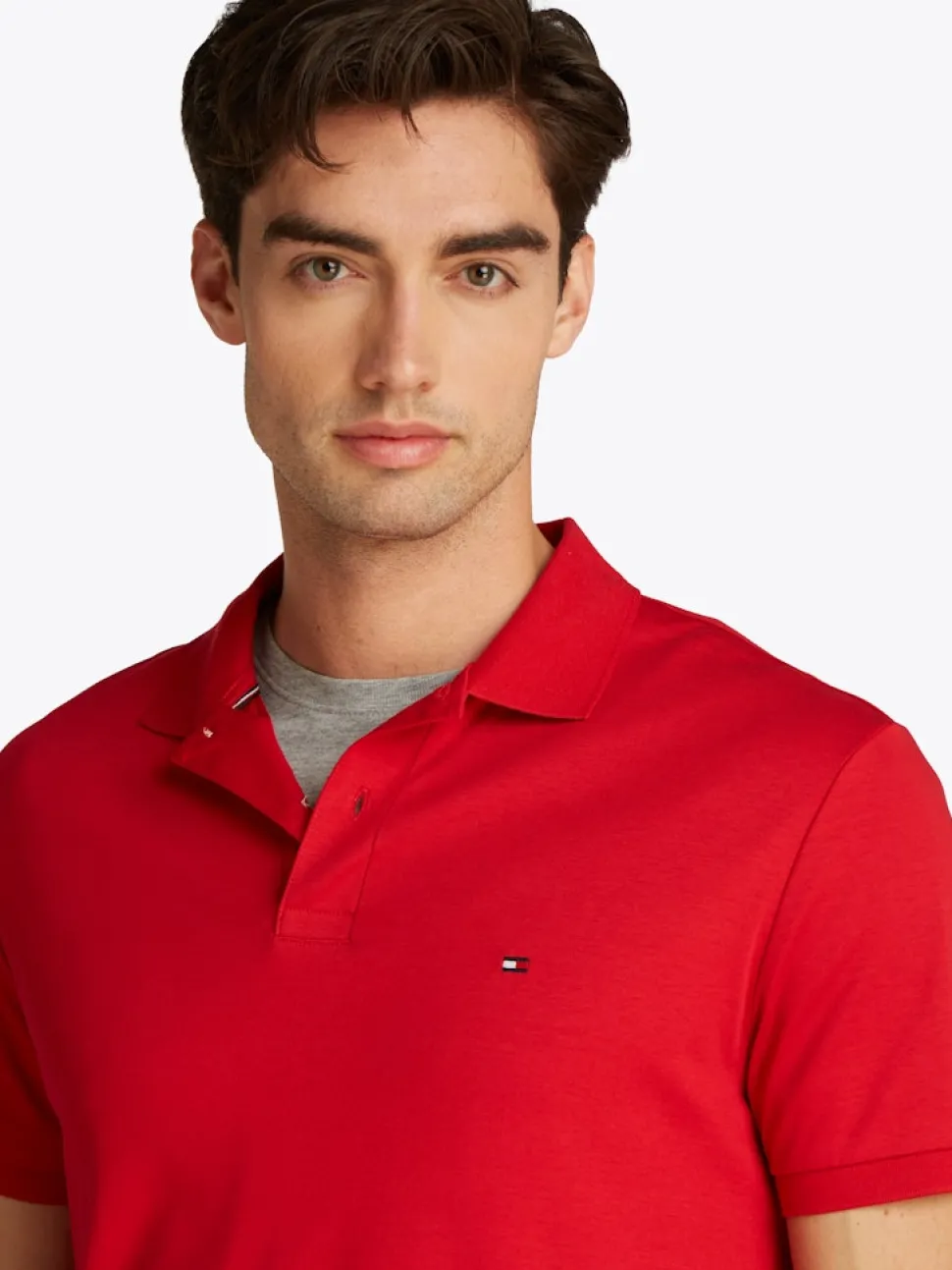 Tommy Hilfiger miesten pikeepaita, LIQUID COTTO REG SEASONAL POLO Punainen