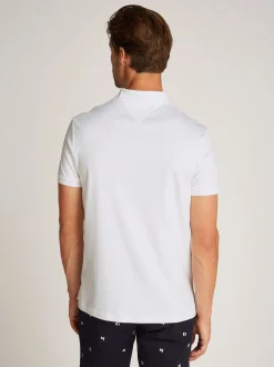 Tommy Hilfiger Miesten Pikeepaita, LIQUID COTTON ESSENTIAL Valkoinen