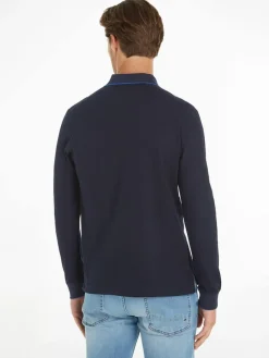 Tommy Hilfiger Miesten Slim Fit -paita, DC STRCUTURE LS POLO Tummansininen